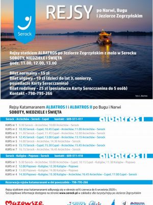 Informacje na temat rejsów katamaranami i statkiem Albatros