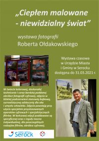 Plakat wystawa Roberta Ołdakowskiego