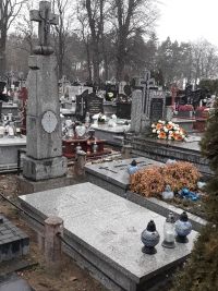 Grób powstańca Feliksa Janickiego na cmentarzu w Woli...
